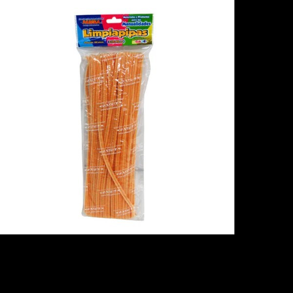 LIMPIAPIPAS BOL. C100 PZ. NARANJA PASCUA C.100